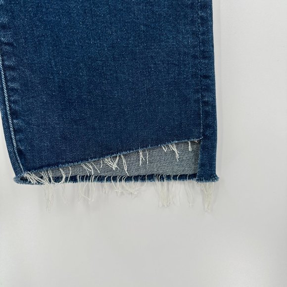 Mother The Insider Crop Step Fray Jean In The Royal Treatment - Picture 4 of 12